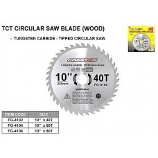 Creston FG-4104 Tungsten Carbide-Tipped Circular Saw Blade (Wood) 10" x 60T